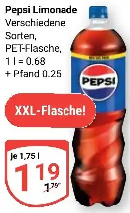 Globus Pepsi Limonade Angebot