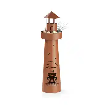 Netto Marken-Discount GARVIDA LED-Dekosäule Leuchtturm 70cm 3V braun mit Timer Angebot