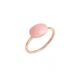 Netto Marken-Discount Jamelli Ring Silber 925 rosé-vergoldet mit einem pinken Opal 10x7mm Angebot