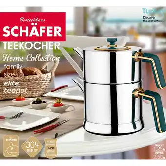 Netto Marken-Discount Teekessel 1,25 Liter und Wasserkessel 2,5 Liter 18/10 Edelstahl Angebot
