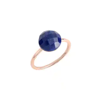 Netto Marken-Discount Jamelli Ring Silber 925 rosé-vergoldet mit einem echten Lapislazuli 9x9,5mm Angebot