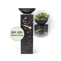 Netto Marken-Discount EASYmaxx LED-Dekosäule Anthrazit-Optik Sternschnuppe 87cm Angebot