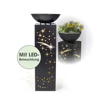Netto Marken-Discount EASYmaxx LED-Dekosäule Anthrazit-Optik Sternschnuppe 87cm Angebot