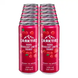 Netto Marken-Discount Arktis Vodka Cranberry 10,0 % vol 0,33 Liter Dose, 12er Pack Angebot