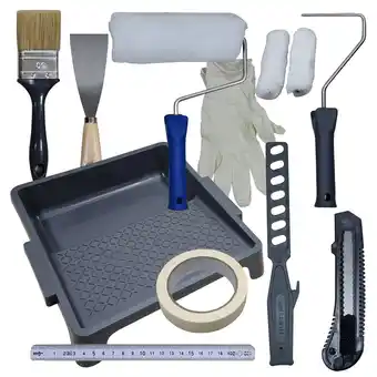 Netto Marken-Discount NYVI Maler Set Advance DIY: Farbroller Farbwanne Abstreifgitter mit viel Zubehör Angebot
