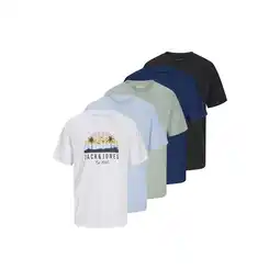 Netto Marken-Discount Jack & Jones T-Shirt PALM Kurzarmshirt 5er Pack Angebot