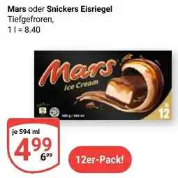 Globus Mars oder Snickers Eisriegel Angebot