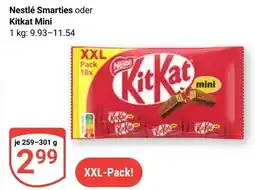 Globus Nestlé Smarties oder Kitkat Mini Angebot