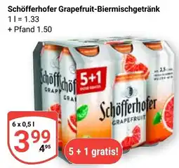 Globus Schöfferhofer Grapefruit-Biermischgetränk Angebot