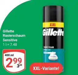 Globus Gillette Rasierschaum Sensitive Angebot