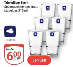 Globus Trinkgläser Event Angebot