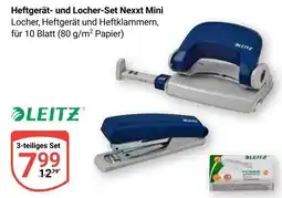 Globus Heftgerät- und Locher-Set Nexxt Mini Angebot