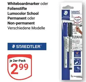 Globus Whiteboardmarker oder Folienstifte Lumocolor School Permanent oder Non-permanent Angebot