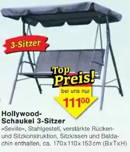 Jawoll Hollywood-Schaukel 3-Sitzer Angebot