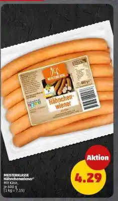 PENNY MEISTERKLASSE Hähnchenwiener Angebot
