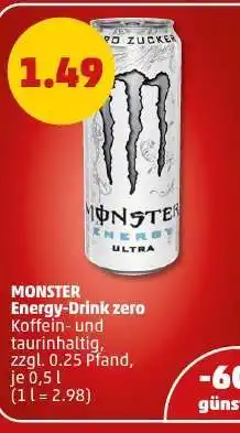 PENNY Monster Energy Drink/Zero Angebot