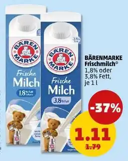 PENNY BÄRENMARKE Frischmilch Angebot