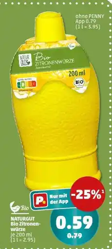 PENNY NATURGUT Bio Zitronenwürze Angebot