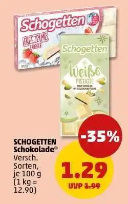 PENNY SCHOGETTEN Schokolade Angebot