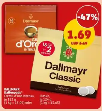 PENNY DALLMAYR Kaffeepads Angebot