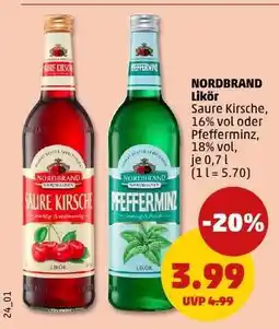 PENNY Nordbrand Likör Angebot