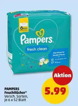 PENNY PAMPERS Feuchttücher Angebot
