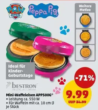 PENNY Mini-Waffeleisen APP500G Angebot