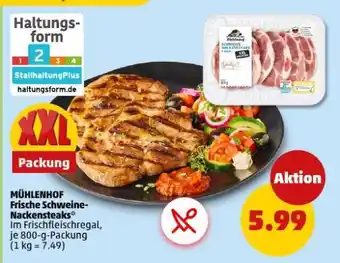 PENNY MÜHLENHOF Frische Schweine-Nackensteaks Angebot
