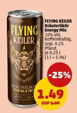 PENNY FLYING KEILER Kräuterlikör Energy Mix Angebot
