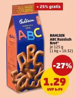 PENNY Bahlsen ABC Russisch Brot Angebot