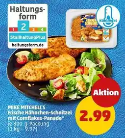 PENNY MIKE MITCHELL'S Frische Hähnchen-Schnitzel, mit Cornflakes-Panade Angebot