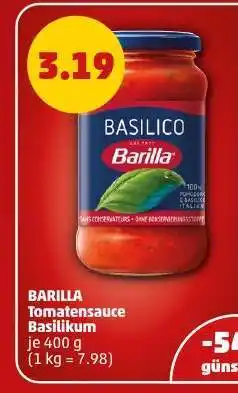 PENNY BARILLA Tomatensauce Basilikum Angebot