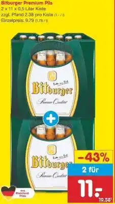 Netto Marken-Discount Bitburger Premium Pils Angebot