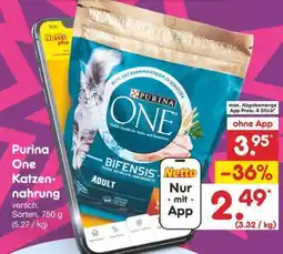 Netto Marken-Discount PURINA ONE Katzennahrung Angebot
