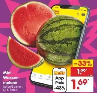Netto Marken-Discount Mini- Wassermelone Angebot