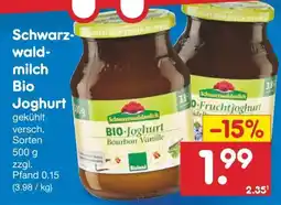 Netto Marken-Discount Schwarzwaldmilch Bio Joghurt Angebot