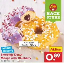 Netto Marken-Discount Smoothie Donut Mango oder Blueberry Angebot