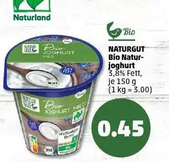 PENNY NATURGUT Bio Naturjoghurt Angebot