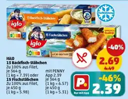 PENNY Iglo 13 Backfisch-Stäbchen Angebot