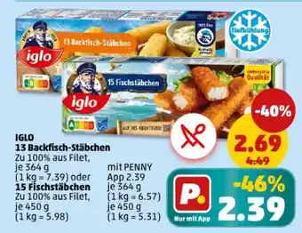PENNY Iglo 13 Backfisch-Stäbchen Angebot