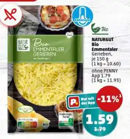 PENNY NATURGUT Bio Emmentaler Gerieben Angebot