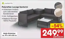 Netto Marken-Discount Polyrattan Lounge Santorini Angebot
