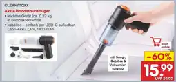 Netto Marken-Discount Akku-Handstaubsauger Angebot