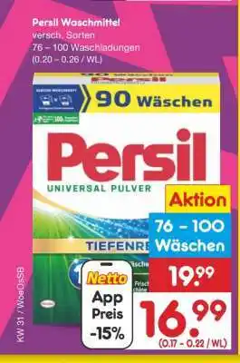 Netto Marken-Discount PERSIL Waschmittel Angebot