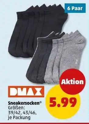PENNY DMAX Sneakersocken Angebot