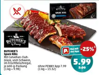 PENNY BUTCHER'S Spare Ribs Angebot