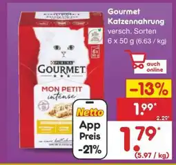 Netto Marken-Discount Gourmet Katzennahrung Angebot