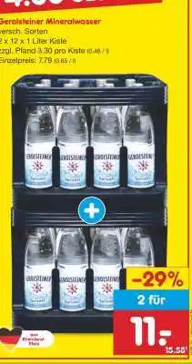 Netto Marken-Discount Gerolsteiner Mineralwasser Angebot