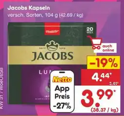 Netto Marken-Discount Jacobs Kapseln Angebot