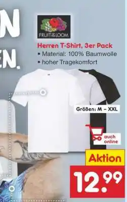 Netto Marken-Discount Herren T-Shirt, 3er Pack Angebot